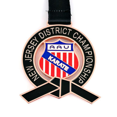 kopen Taekwondo medaille medallion met kleur ingevuld zacht glazuur met afdruk online vervaardiging