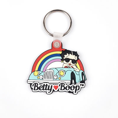 kopen Custom Rubber Keychain Double Side Logo Voor Marketing Promoties Zachte PVC Sleutels online vervaardiging