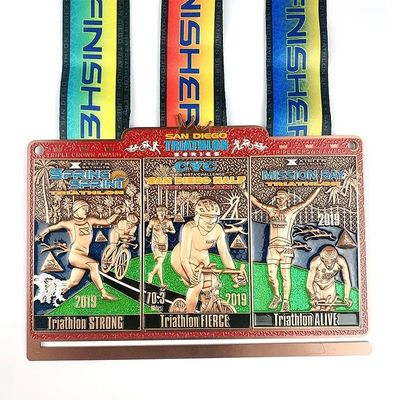 kopen Ironman Triathlon medailles voor evenementen Awards / Triathlon Finisher medailles online vervaardiging