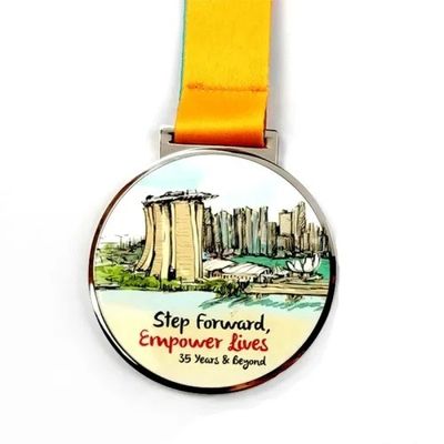 kopen Custom Insert Medal UV Printing Award met transparant glas online vervaardiging