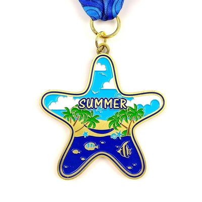 kopen Die Casting Star in de vorm van een persoonlijke medaille met lak gebakken online vervaardiging