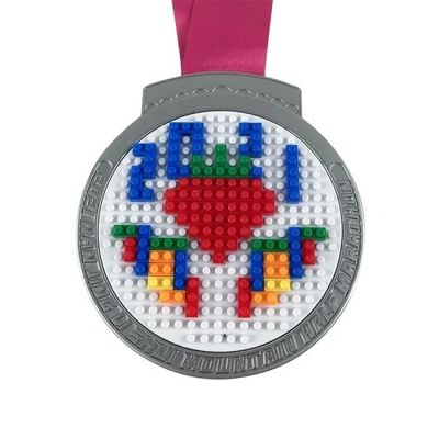 kopen LEGO Plastic Puzzle medaille Kleurrijke Custom Event medailles Zink legering online vervaardiging