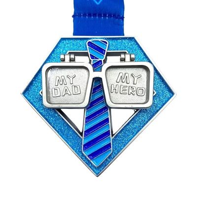 kopen Gepersonaliseerde Vadersdag Vakantie 10K Custom Running medailles Evenementen Finisher Awards online vervaardiging