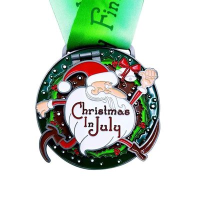 kopen Juli Kerstloper medailles Marathon Finisher Award Flip Top medaille online vervaardiging