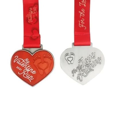 kopen Gepersonaliseerde recycle valentijnsdagen fun run hart medailles kunnen worden gepersonaliseerd met namen online vervaardiging