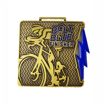 kopen Bulk Stock Finisher Custom Cycling medailles en Bike Team Challenge Awards Bike medailles online vervaardiging