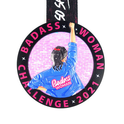 kopen Custom Insert Medal UV Printing Award met transparant glas online vervaardiging
