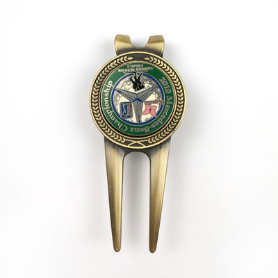 kopen Professionele golfvork Custom Divot Tools Promotie Golf Club Kunst cadeautjes online vervaardiging