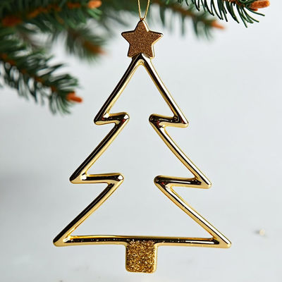 kopen Onmiddelijk een vakantie decoratie Business Promotie Geschenken Goud Glitter Star Tree Ornament online vervaardiging
