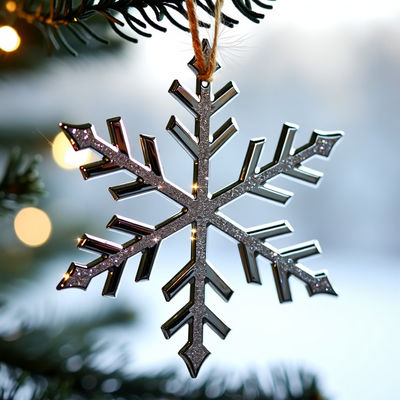 kopen Wintertema decoraties met kristal elegantie sneeuwvlok ornament voor zakelijke promoties cadeautjes online vervaardiging