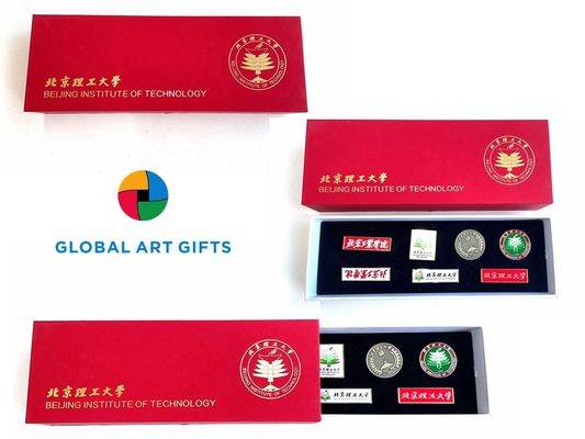 kopen Peking Institute of Technology Soft Enamel Lapel Pin Set Vier academische trots met deze exclusieve gedrukte badges online vervaardiging