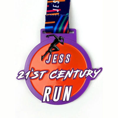 Kleurspray Online Marathon medaille Ronde vorm Voor tandartsen Dag Run