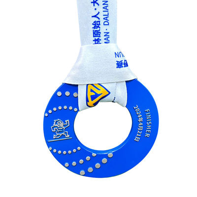 Toroïdale aangepaste medaillons Trail Run Embossed Award / aangepaste award medaillons
