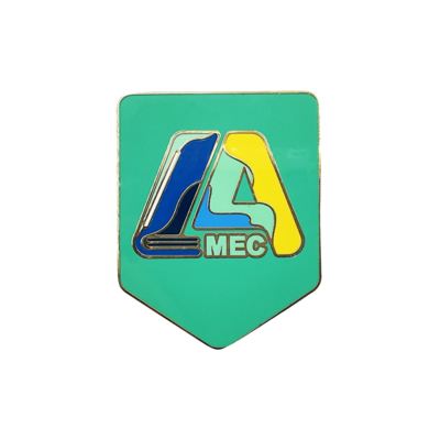 Glanzende Gouden Imitatie Hard Emaille Badge – Een Luxueus Symbool van Prestatie